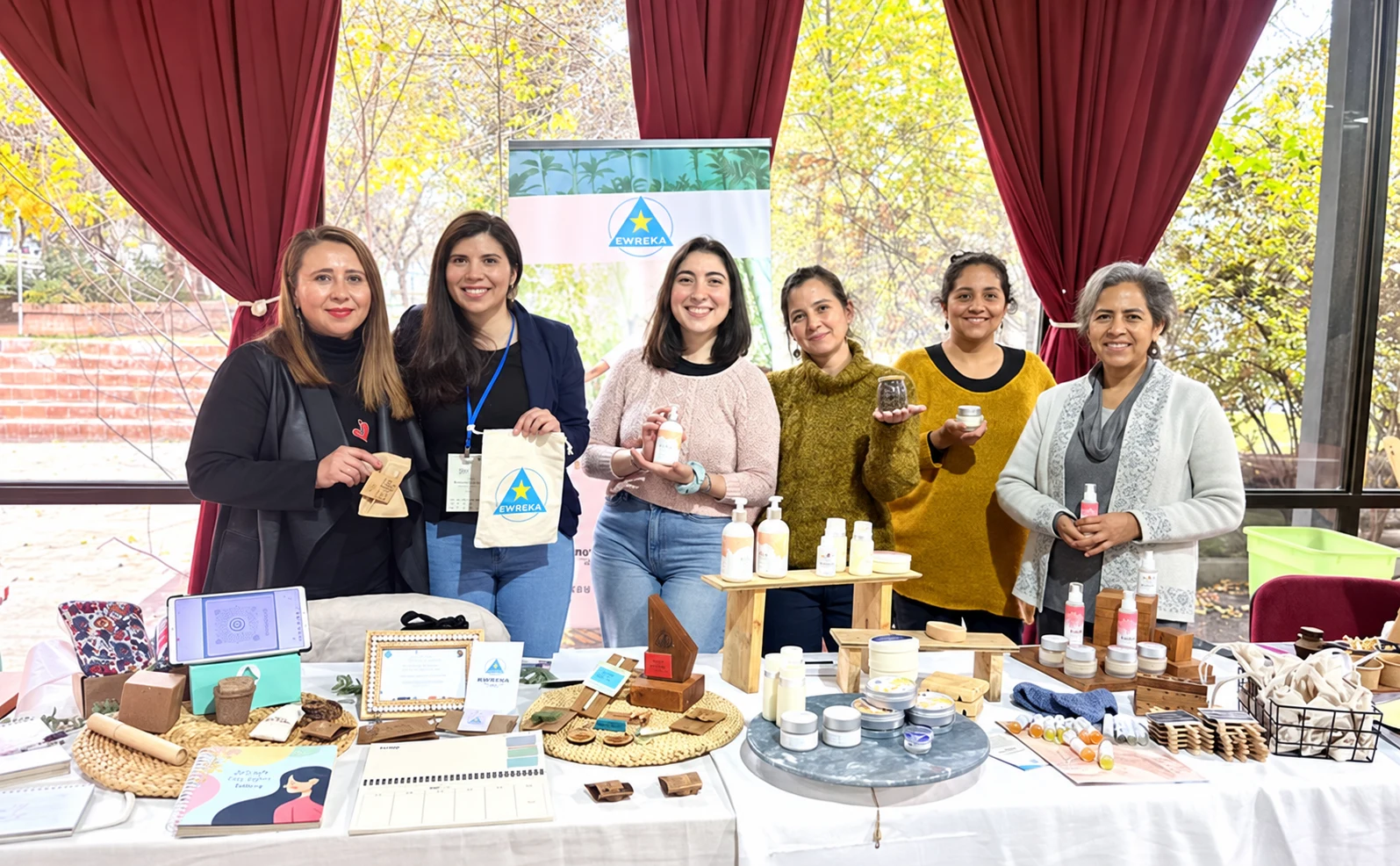 Ewreka collaborators sharing circular products in Chile